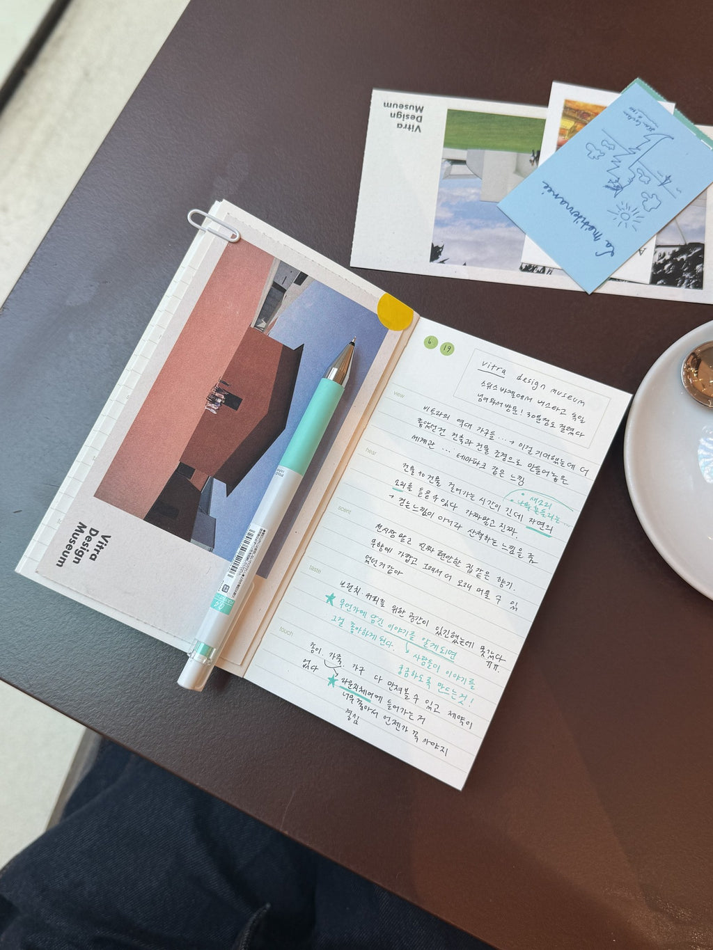 zesty note : five senses daily log